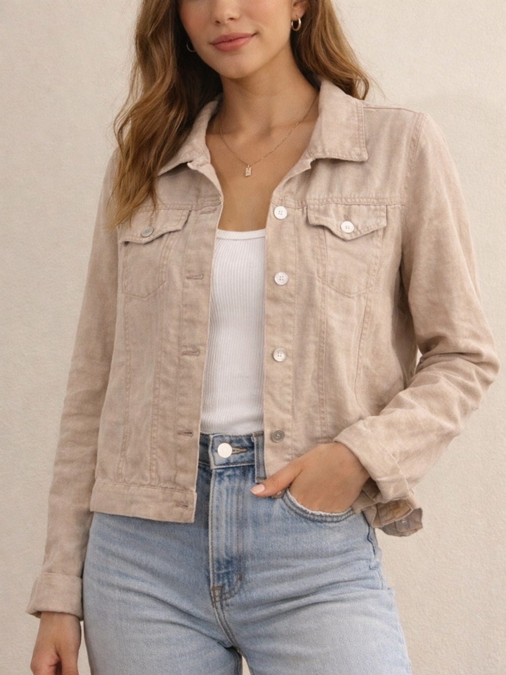 Statements Linen Jacket size medium